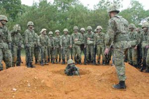 訓練後の自衛隊員の塹壕足に衝撃