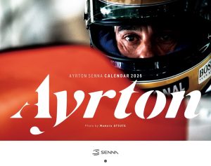 カレンダー2025 AYRTON SENNA CALENDAR「Ayrton」（月めくり壁掛け）　熱田護 (写真) (インプレスカレンダー2025) 2,640円