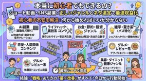 【ショート動画・SNSがさらに加速】初心者でも稼げる副業ネタ7選