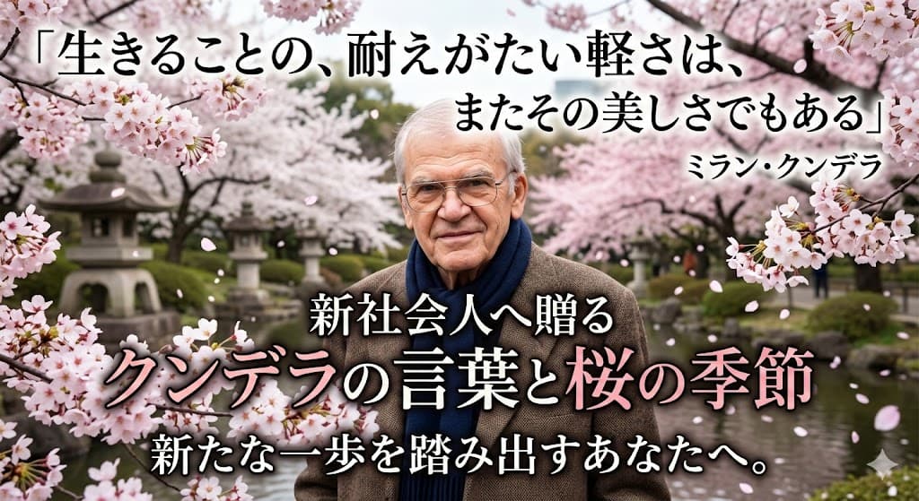 新社会人へ贈るクンデラの言葉と桜の季節