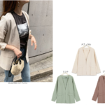 涼感たっぷり！神戸レタスのリネンノーカラージャケット…夏場もいけるよ！