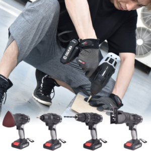 サンコーの1台4役充電式電動DIYマルチツール…穴あけ、ネジ締め、研磨、切断に！