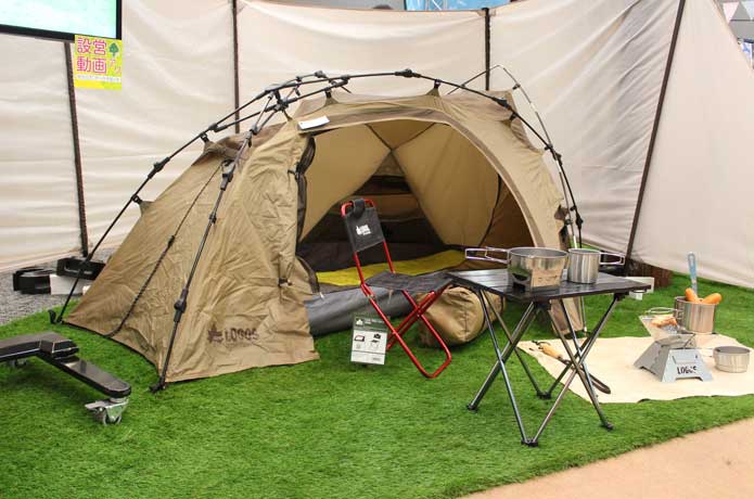テントは簡単設営がトレンド…3分テントがLOGOSから出たよ！