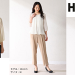 織り柄とアクセで春らしい華やかさ！ハニーズのシフォントップス