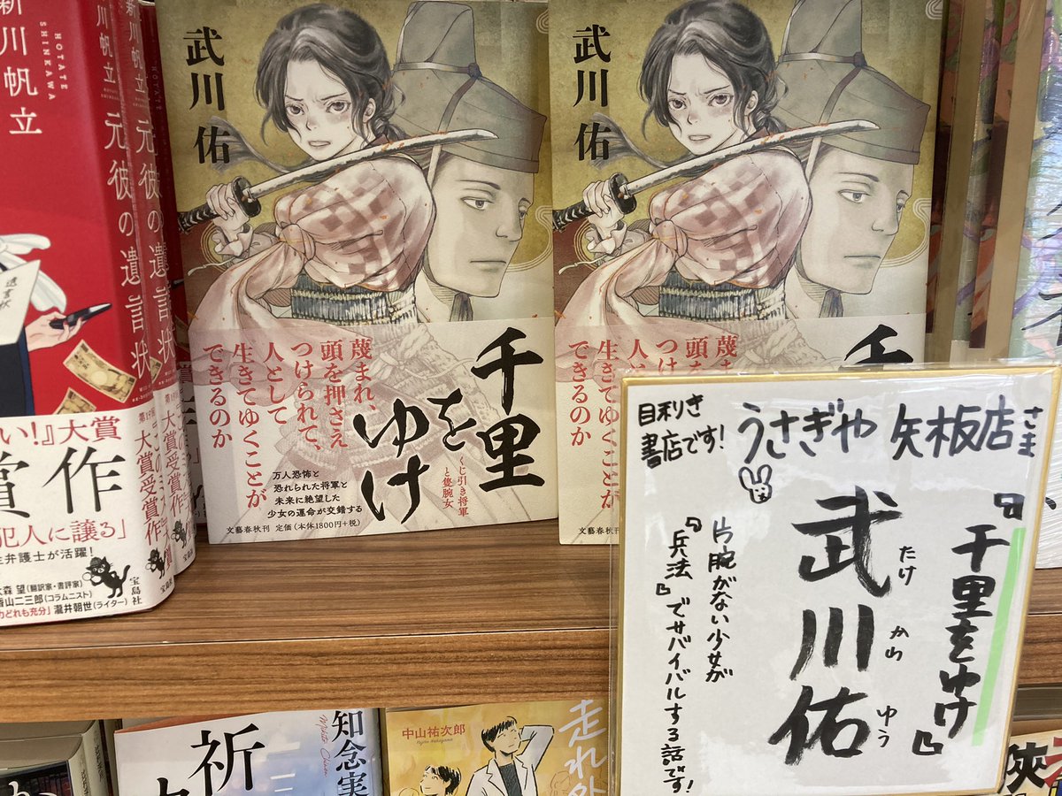 千里をゆけ　くじ引き将軍と隻腕女　武川佑 (著)　文藝春秋 (2021/3/26)
