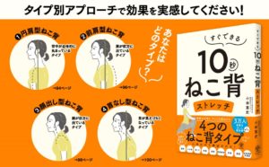 すぐできる10秒ねこ背ストレッチ　小林篤史 (著)　かんき出版 (2024/4/11)　1,650円
