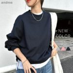 コットン混のサラッとした肌ざわりが心地よい《裏毛スウェット》トップスが新登場！