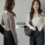 プルオーバー／カーディガンとしても着用できる前後2WAY仕様